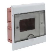 ETTROIT Centralino elettrico da incasso 5 moduli IP40 bianco con portello trasparente fumè - DB11905