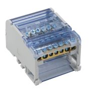 ETTROIT Ripartitore modulare 4 poli (4x7 uscite) 28 fori 125A per quadro elettrico - DB1200407