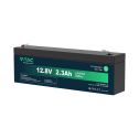 V-TAC lithium battery 12.8V 2.3Ah alarm, ups, video surveillance, T2 connection 178*35*60mm IP55 - 11941