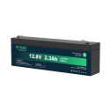 V-TAC batteria al litio 12.8V 2.3Ah allarme, ups, videosorveglianza, attacco T2 178*35*60mm IP55 - 11941