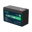 V-TAC batteria al litio 12.8V 7.2Ah allarme, ups, videosorveglianza, attacco T2 150*63*93mm IP55 - 11942