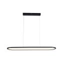 V-TAC VT-7821 LED chandelier 24W oval suspended ceiling light 80*100cm modern design black color light 3000K - 10046