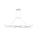 V-TAC VT-7822 30W LED chandelier braided pendant modern design rectangular applique white color 120cm light 4000K - 10049