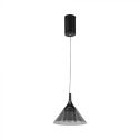 V-TAC VT-7831 9W LED lustre suspendu en forme de cloche design moderne 19.5*17.5*100Cm couleur noire 3000K - 10081