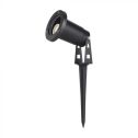 V-TAC VT-1119 Picchetto da giardino led in alluminio con portalampada GU10 88*75*245mm orientabile colore nero IP65 - sku 10372