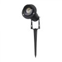 V-TAC VT-1126 piquet de jardin LED en aluminium avec douille GU10 105*75*245mm réglable, couleur noir IP65 - sku 10373