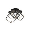 V-TAC VT-7921 LED ceiling chandelier 3 cubes black color ceiling 64x35.9x41CM 46W 3000k - 15342