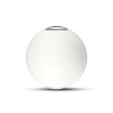 V-TAC VT-836 Applique LED Forme Sphère 4W Double Faisceau Corps Blanc 3000K IP65 - 218301