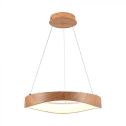 Suspension LED V‑TAC 25 W Ø 500 mm Design circulaire Bois, Lumière 3000 K – 23364
