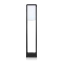 V-TAC VT-33 LED garden bollard 10W Samsung chip ground fixing 80cm black aluminum IP65 light 4000K - SKU 2120114