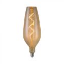 V-TAC VT-2272 Ornamental LED bulb E27 4W B125 spiral filament smoked amber glass 2700K – sku 23171