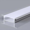 V-TAC VT-8205 Profilé en aluminium couleur argent pour bande LED encastrée couvercle satiné 2m 2000x30x10mm - 23177