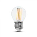 V-TAC VT-2366 LED-Glühbirne 6 W Tropfen E27 G45-Filament 100 lm/w in transparentem Glas warmes Licht 3000 K – 212842