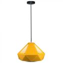 V-TAC VT-7310-Y Lampadario portalampada LED E27 a Prisma in metallo (Max 60W) Colore Giallo - 3947