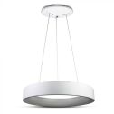 V-TAC VT-32-1D lampadario led rotondo a sospensione 30W forma circolare anello sospeso luce bianco caldo 3000K dimmerabile bianco - SKU 3995