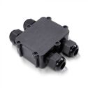 V-TAC VT-871 4pin junction box black pvc waterproof IP68 with terminals block  - SKU 5982