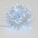 ETTROIT 300 LED String Lights, 30m, White Light, White Cable, IP65, Extendable, Flash Effect, Christmas garland, shops, Christmas balcony