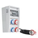 FANTON Quadro elettrico da cantiere 9kW ULISSE ASC IP65 2 prese CEE 16A 2 PRESE 380V inclinate con pulsante emergenza cavo 4mt 74318