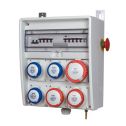 FANTON ULISSE &quot;PLUS&quot; construction site panel ASC IP65 18kw CEE 3 220V sockets + 3 380V sockets with emergency button