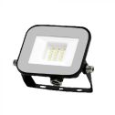 V-TAC PRO VT-44010 Faro LED 10W proiettore Chip Samsung corpo nero e vetro grigio luce 4000K IP65 - 9899