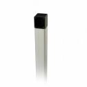 Colonnette en aluminium anodisé naturel H = 1 m CSS