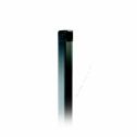 Colonnette en aluminium anodisé noir H = 1 m CSSN