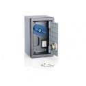 Caisse de securite avec levier de deblocage et bouton poussoir 001H3001