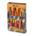 Set of 6pcs. 1000V insulated flathead and cross screwdrivers Beta 1273MQ/D6