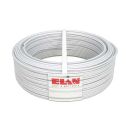 Câble d'alarme blindé 2X0,50+6X0,22 cuivre rouge toronné en PVC blanc ignifuge 100MT Elan - sku 025061