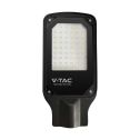 V-TAC VT-15057ST SMD LED Straßenlaterne 50W 85LM/W 6500K schlankes schwarzes Aluminium IP65 - SKU 10209