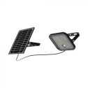 V-TAC VT-411 10W black led spotlight with solar panel and remote control Floodlight with motion sensor 4000K - 10314