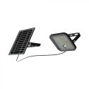 V-TAC VT-411 10W black led spotlight with solar panel and remote control Projector with motion sensor 6000K - 10313