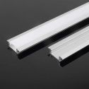 V-TAC VT-8156 Aluminum profile for led strip Silver color Strip led satin cover 2mt 2000*24.7*7mm - 10320