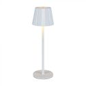 V-TAC VT-1028 LED Table Lamp 1.5W cct 3in1 white color rechargeable with USB C Touch Dimmable 115*370mm - 10326