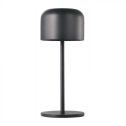 V-TAC VT-1181 Lampe de Table LED 1.5W cct 3in1 couleur noire rechargeable avec USB C Touch Dimmable D86*H210mm IP54 - 10450