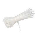 Cable tie nylon-66 clips for wiring 2.5x200mm white 100pcs V-TAC - sku 11163