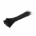 Cable tie nylon-66 clips for wiring 2.5x200mm black 100pcs V-TAC - sku 11164