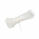 Cable tie nylon-66 clips for wiring 3.5x150mm white 100pcs V-TAC - sku 11165