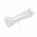 Cable tie nylon-66 clips for wiring 3.5x200mm white 100pcs V-TAC - sku 11167