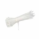 Cable tie nylon-66 clips for wiring 4.5x300mm white 100pcs V-TAC - sku 11173