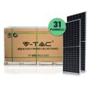 Kit photovoltaïque 17KW palette 31 pcs Module panneau solaire photovoltaïque monocristallin 545W 1500V alliage d&#39;aluminium et verre trempé Etanche IP68 - sku 1135431