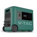 V-TAC portable power station 2016W LiFePO4 battery storage current generator 4000W maximum power - Rechargeable via 220V / solar panel sku 11445