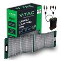 V-TAC 120w foldable solar photovoltaic panel module for portable power station charging sku 11446