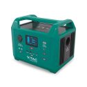 V-TAC portable power station 300W battery storage current generator max power 500W EU plugs - Rechargeable via 220V / solar panel sku 11625