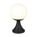 V-TAC VT-1230 LED globe garden lamp with E27 lamp holder Matt Black color h: 35cm IP44 - 11826