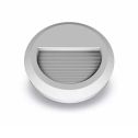 2W Applique murale LED pour escaliers 60LM 55° IP65 - Corps Gris Rond VT-1142 G – SKU 1319 Blanc chaud 3000K