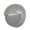 V-TAC VT-1182 applique murale LED 3W blanc chaud 3000K rond corps gris IP65 - SKU 1406