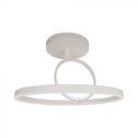 V-TAC VT-7907 Modern LED Chandelier 2 Circles 38W Metal Body White 50*20cm Light 4000K - 14985