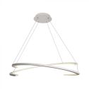 V-TAC VT-7908 Lustre pendentif LED double croissant 48W corps blanc 80*120cm 4000K Triac Dimmable - 14987