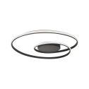 V-TAC VT-7911 Lampadario led forma astratta rotondo circolare 48W in alluminio Triac dimmerabile colore nero luce 3000K 620mm - 14990